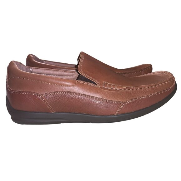 Vionic Preston Men's Brown Leather Slip-on Loafer Comfortable Shoes Size 8.5M - Picture 4 of 7